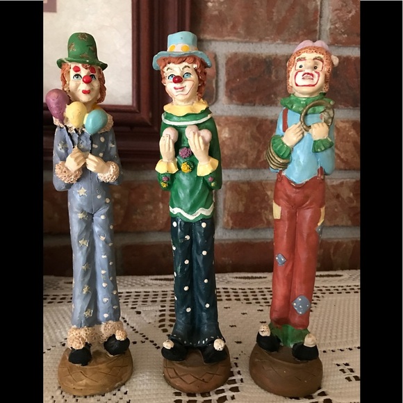 Rare Vintage 1960’s Hand painted Clowns - Picture 1 of 10